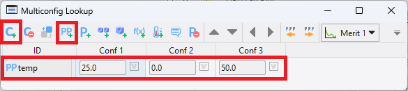 mct_tempparam multi-config lookup table temperature parameter