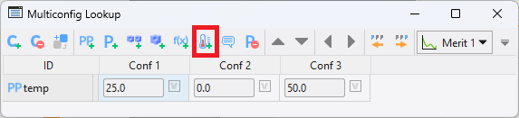 mct_thermlength multi-config lookup table thermal length button